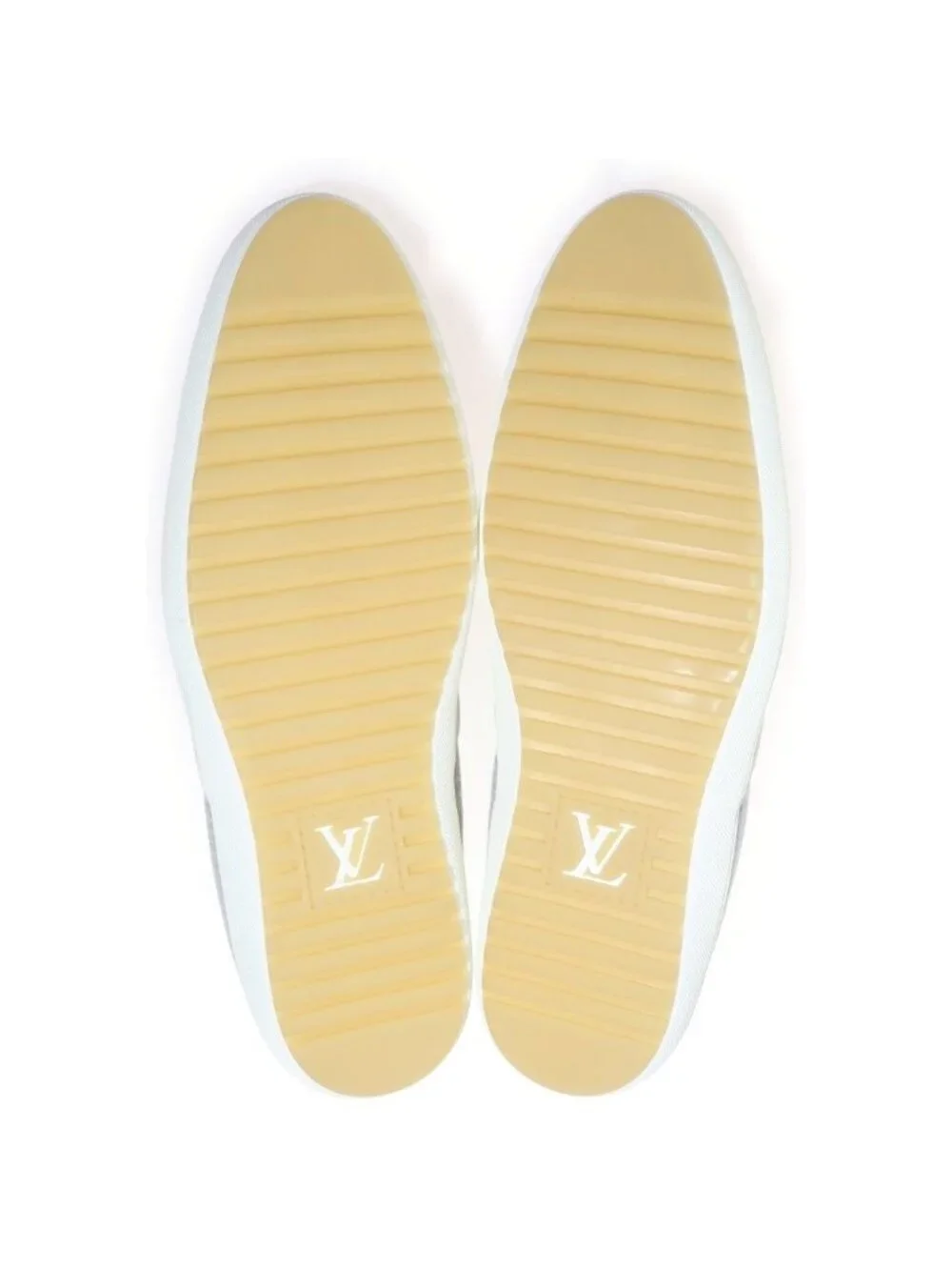 Louis Vuitton Suede Leather High Cut Sneakers Chukka Boots Gray